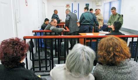 Audiencia en el Tribunal Militar. Foto: Archivo de Haaretz.