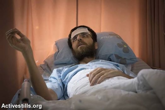 Mohammed Al-Qeeq en el hospital HaEmek de Afula.
